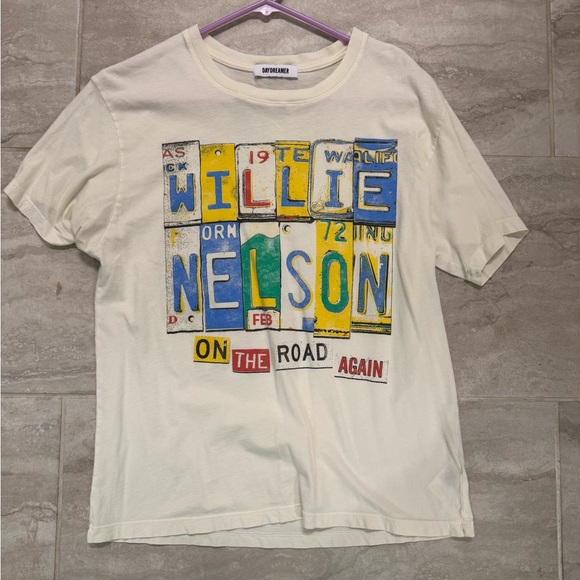 Daydreamer Tops - daydreamer willie on the road again tee sz small